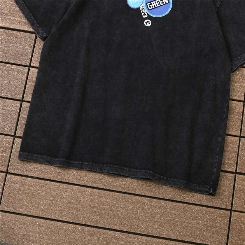 71_88 GALLERY DEPT.字母人像印花短袖T恤 黑色 S-XL