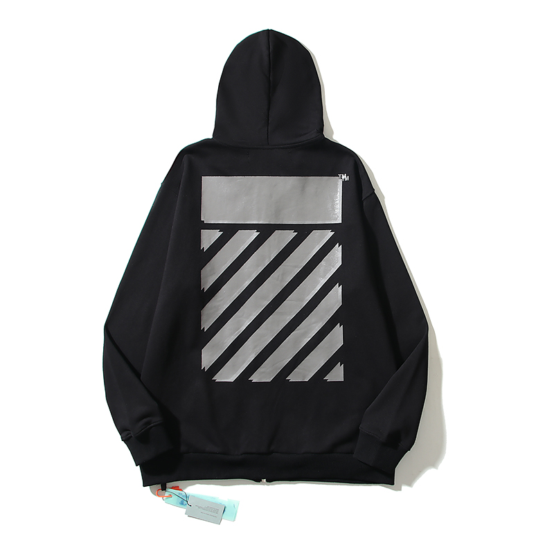 50_6019 Off White Hoodie With Ziper