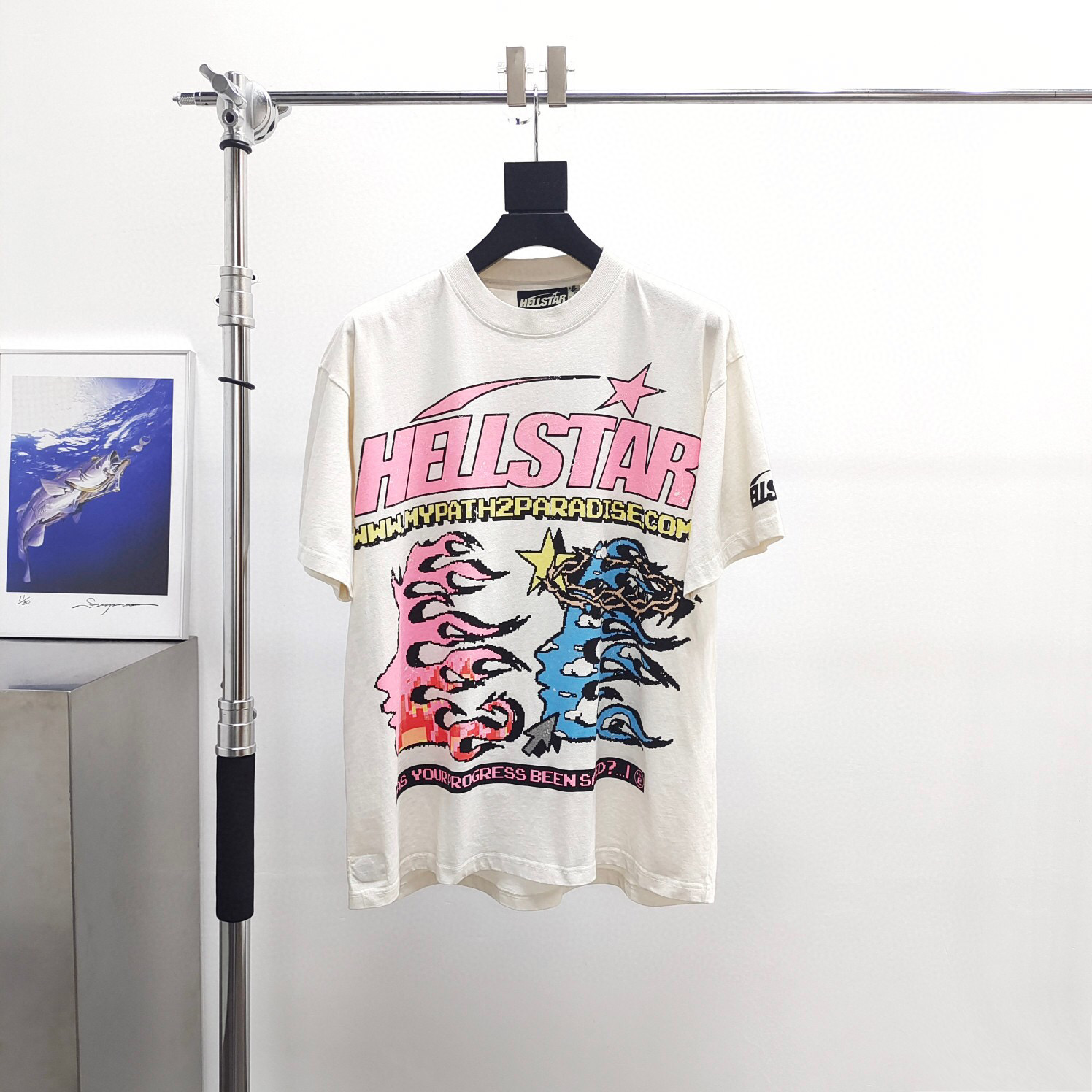 77_[1:1 NFC tag quality] Hellstar T-shirt